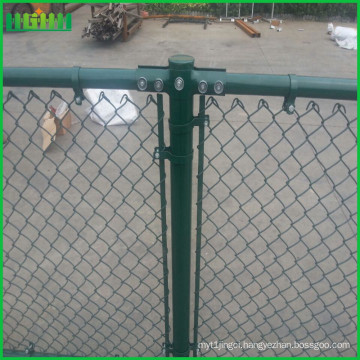 2016 high quality green chain link fence panels